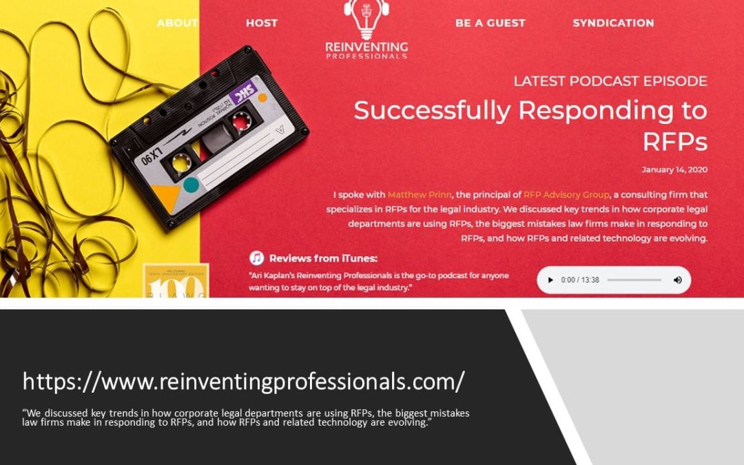 Matthew Prinn a Guest on Reinventing Professionals Podcast