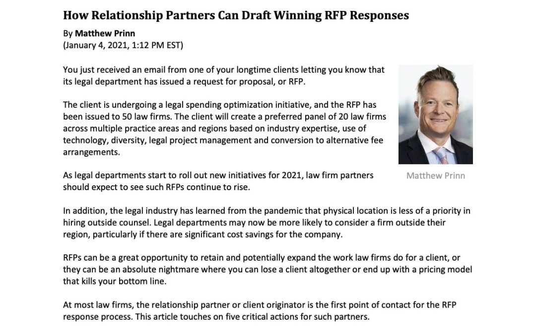 How Relationship Partners Can Draft Winning RFP Responses